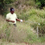 tony lascuna inside the snakes infested area in hole 9