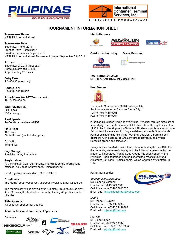 Manila Southwoods info sheet 2014