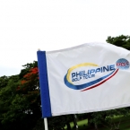the flags waves as the winds blows in sta barbara golf club in iloilo copy